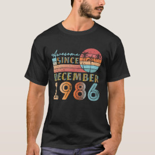 vintage december 1986 92 years old 36th birthday m T-Shirt