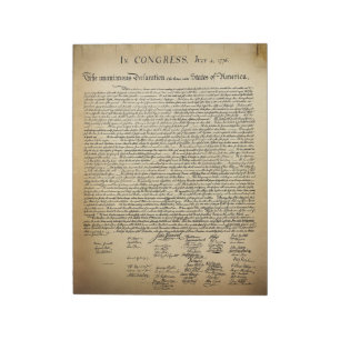 Vintage Declaration of Independence Notepad