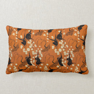 Vintage Deco Moderne Monkeys Lumbar Cushion