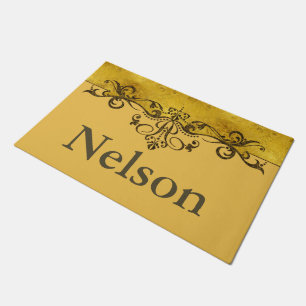 Vintage Decoration antique gold + your ideas Doormat