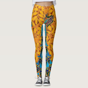 Vintage Decorative Art Nouveau Peacocks and Tree Leggings