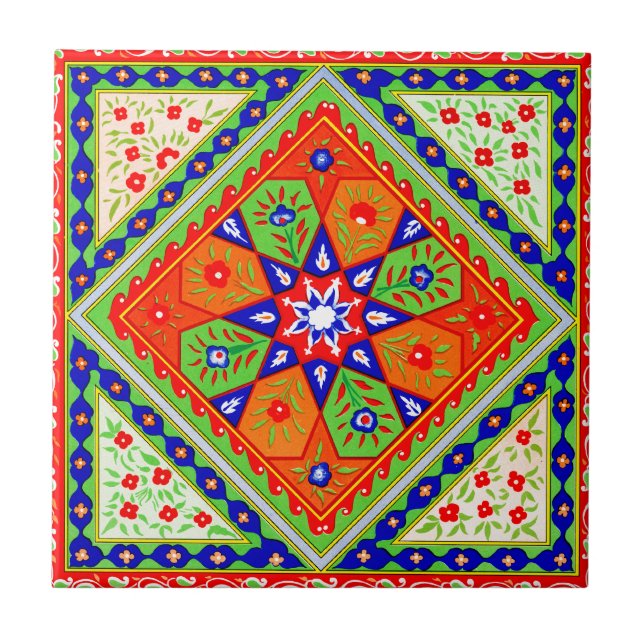 Vintage Decorative Design Tile (Front)