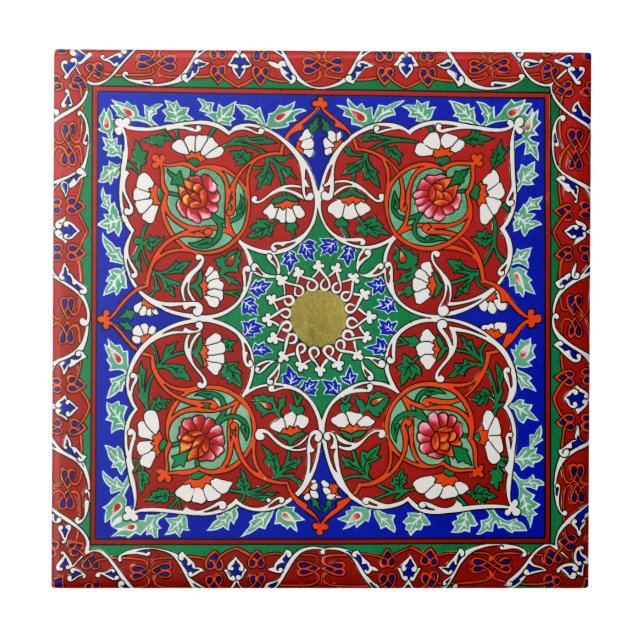 Vintage Decorative Design Tile (Front)