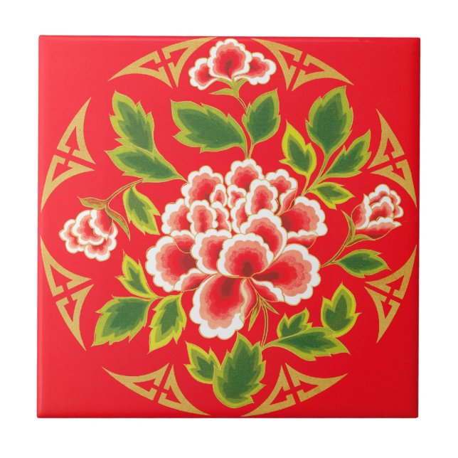 Vintage Decorative Design Tile (Front)
