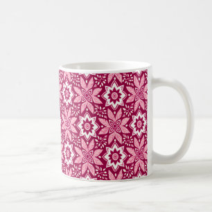 Vintage Decorative Geometric Floral Pattern Coffee Mug