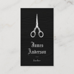 Vintage Decorative Masculine Barber Business Card