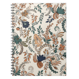 Vintage decorative paisley seamless pattern small  notebook