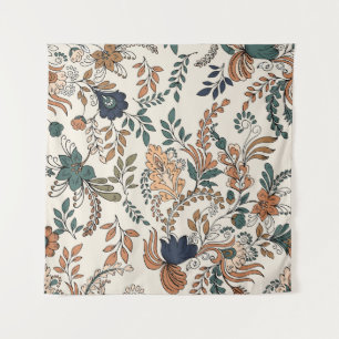 Vintage decorative paisley seamless pattern small  tapestry