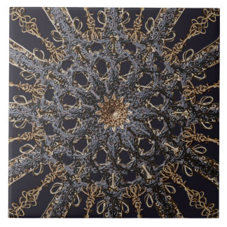 Vintage decorative pattern in gothic style tile