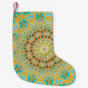 Vintage decorative pattern. Islam, Arabic, Indian, Small Christmas Stocking