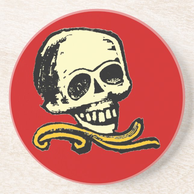 Vintage Decorative Skull Coaster (Front)