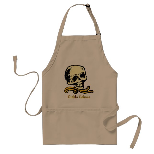 Vintage Decorative Skull Standard Apron (Front)