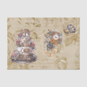 Vintage Decoupage Steampunk Wedding Tissue Paper
