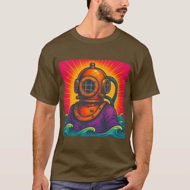 Vintage Deep Sea Diver T-Shirt (Front)