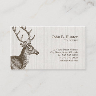 Vintage Deer Buck business card