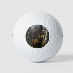 Vintage deer rustic hunter golf balls