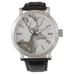 Vintage Deer Stag Hunter Watch