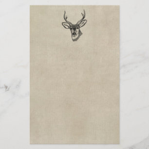 Vintage Deer Stationery