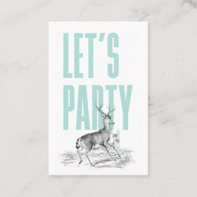 Vintage Deer Ticket (Front)