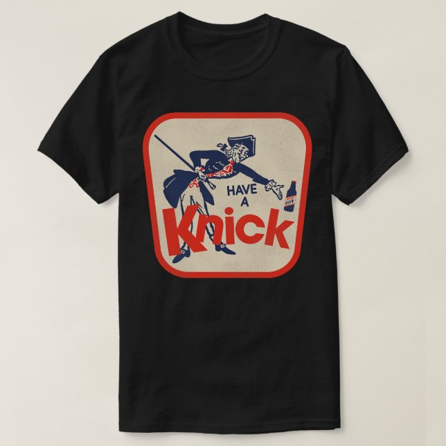 Vintage Defunct KNICKERBOCKER Beer T-Shirt (Design Front)