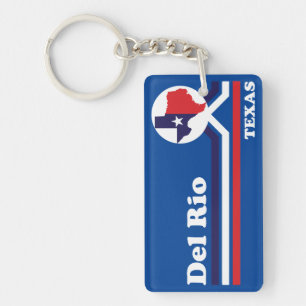 Vintage Del Rio Texas Key Ring