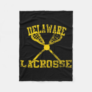 Vintage Delaware Lacrosse  Fleece Blanket