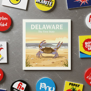 Vintage Delaware Magnet