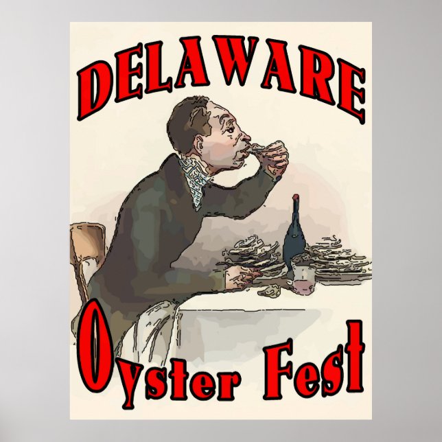 Vintage Delaware Oyster Fest Poster (Front)