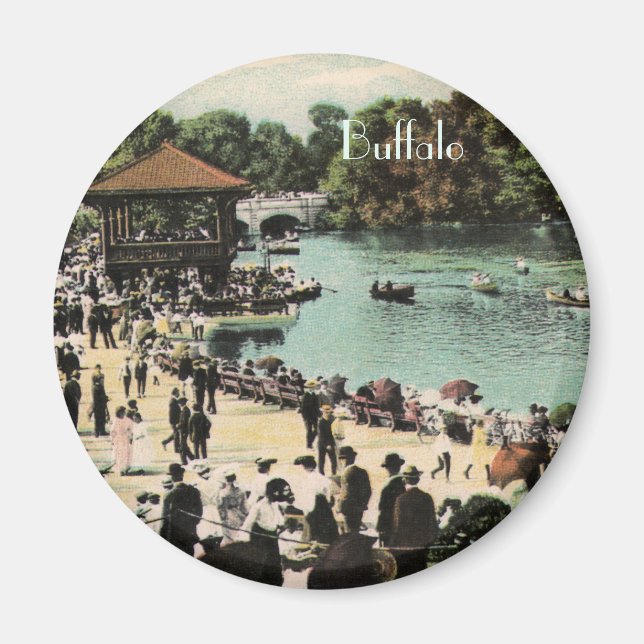 Vintage Delaware Park Magnet (Front)