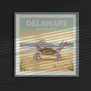 Vintage Delaware Poster