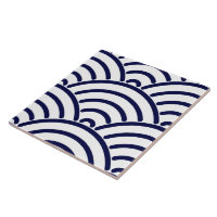 Vintage Delft Blue Koinobori Fish Scale Pattern