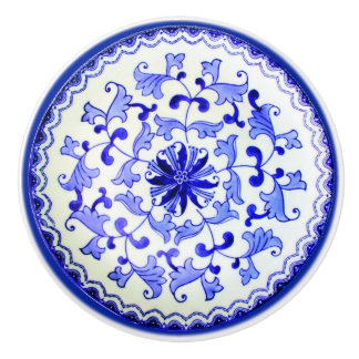 Vintage Delft design door/drawer pull