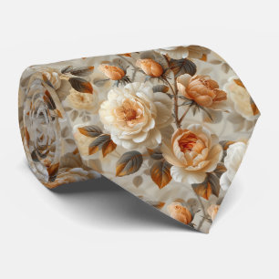 Vintage delicate floral pattern. tie