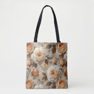 Vintage delicate floral pattern. tote bag