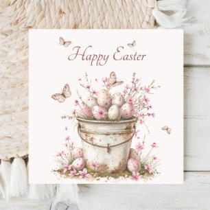 Vintage Delicate Springtime Pastel Easter Brunch Napkin