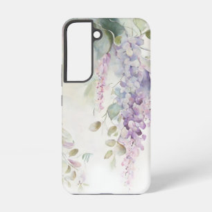 Vintage Delicate Watercolor Purple Wisteria Samsung Galaxy Case