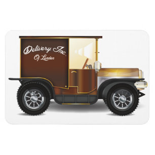 Vintage Delivery Van Magnet