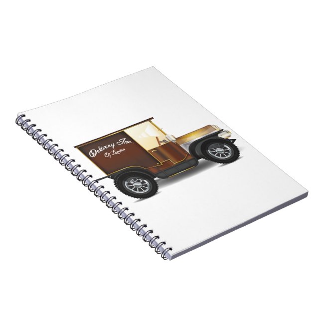Vintage Delivery Van Notebook (Right Side)