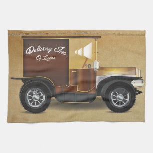 Vintage Delivery Van Tea Towel