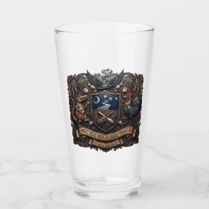 Vintage Delta Blues Alligator & Rooster Pint Glass