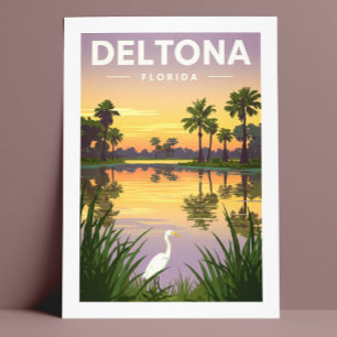 Vintage Deltona Florida Postcard