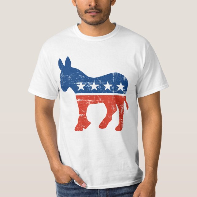 Vintage Democratic Party Logo T-Shirt (Front)