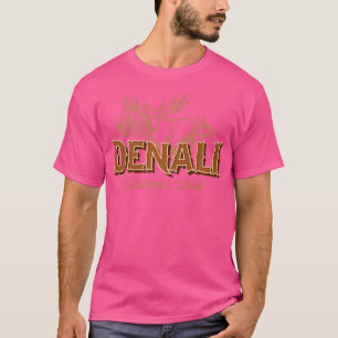 Vintage Denali National Park Alaska Hiking Camping T-Shirt