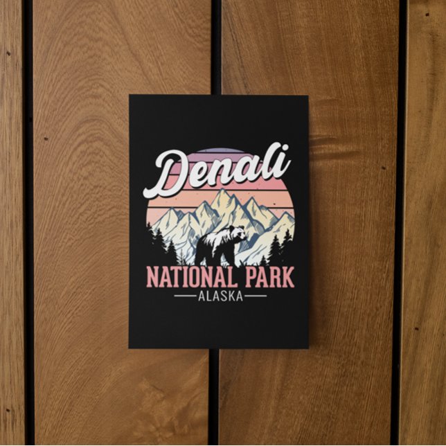 Vintage Denali National Park – Alaska Travel Postcard (Vintage Denali National Park – Alaska Travel Postcard)