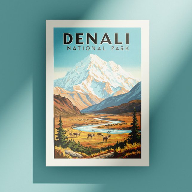 Vintage Denali National Park Postcard (Creator Uploaded)