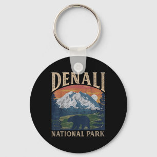 Vintage Denali National Park Retro Mount For Men W Key Ring