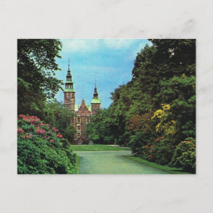 Vintage  Denmark, Copenhagen, Rosenburg Castle Postcard