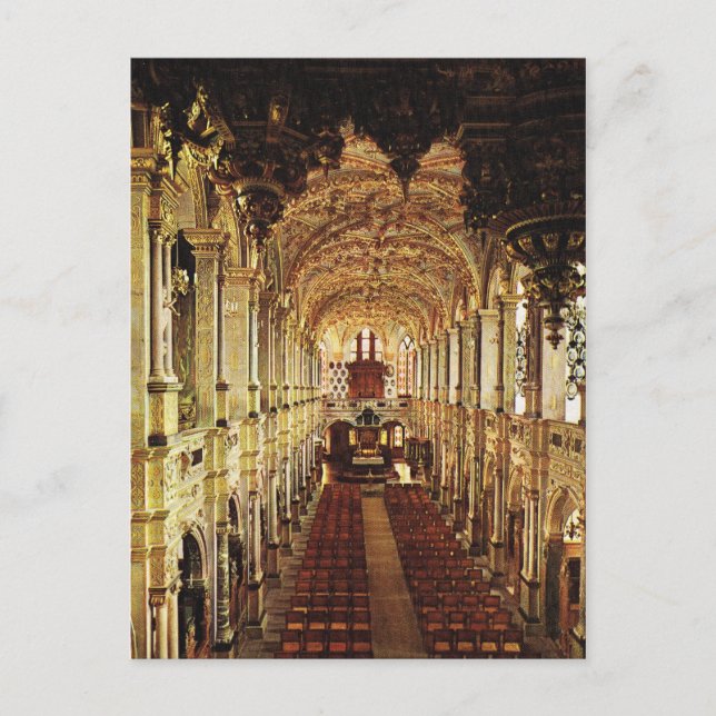 Vintage  Denmark, Fredricksburg, Castle Chapel Postcard (Front)