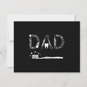 Vintage Dentist Dad Father Grandpa Father's Day Me RSVP Card