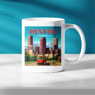 Vintage Denver Colorado Coffee Mug